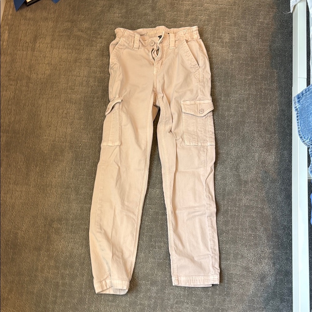 American Eagle Outfitters Light Tan Stretch Pants